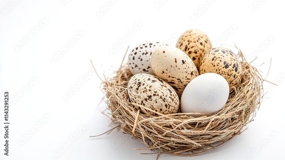 Bird Nest Isolated on White Background – Simple and Natural Nesting Illustration Bird Nest Isolated on White Background – Simple and Natural Nesting Illustration