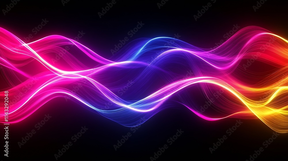 Dynamic Colorful Neon Wave Light Flow with Gradient Energy Stream : Generative AI Dynamic Colorful Neon Wave Light Flow with Gradient Energy Stream : Generative AI