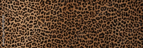 Seamless leopard print pattern in shades of brown and black, background, fabric, exotic