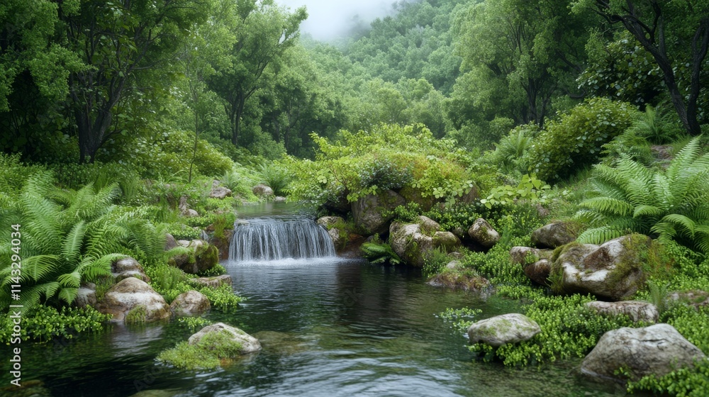 Serenity of a Forest Stream Serenity of a Forest Stream
