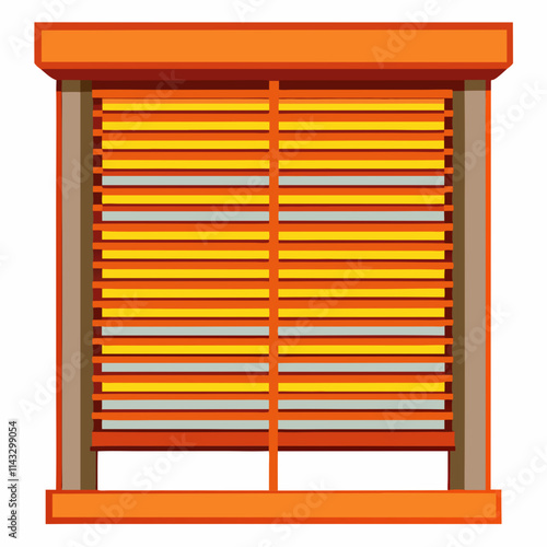 colorful illustration of a blinds