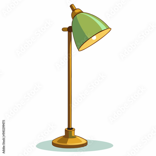 colorful illustration of a floor lamp