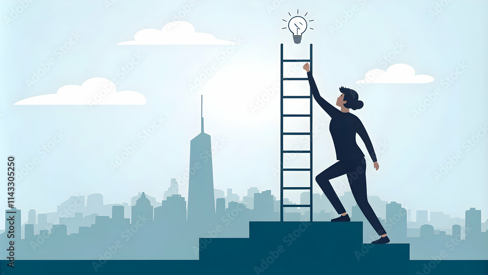 growth mindset and potential and self improvement concept as Individual focusing on self improvement to reach full potential using a growth mindset approach. in Photo Stock Concept and empty space growth mindset and potential and self improvement concept as Individual focusing on self improvement to reach full potential using a growth mindset approach. in Photo Stock Concept and empty space