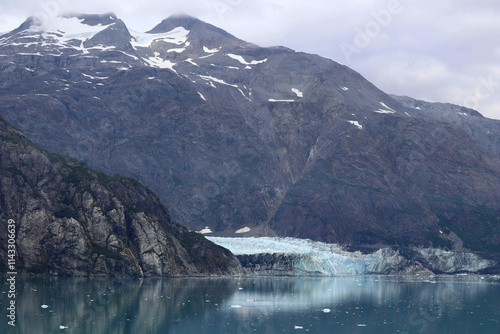 Margerie Glacier Feeding into Glacier Bay in Alaska photo