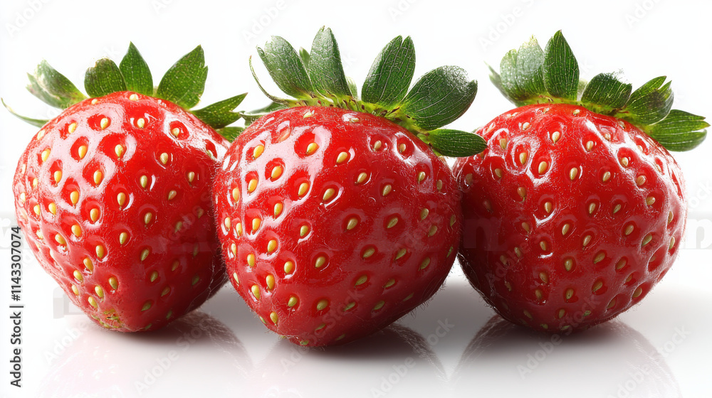 Fresh strawberries with vibrant red color and green leaves, showcasing their juicy texture and natural sweetness. Perfect for desserts, smoothies, or healthy snacks Fresh strawberries with vibrant red color and green leaves, showcasing their juicy texture and natural sweetness. Perfect for desserts, smoothies, or healthy snacks
