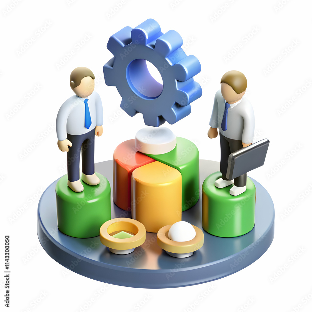 Employees Using Resource Allocation Tools for Enhanced Productivity and Cost Savings - Stock Photo Concept with Empty Left Space Employees Using Resource Allocation Tools for Enhanced Productivity and Cost Savings - Stock Photo Concept with Empty Left Space