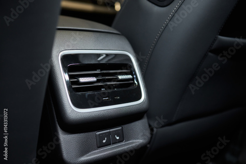 A close up of a car s rear air conditioning system photo