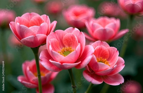 flower bed close-up. background