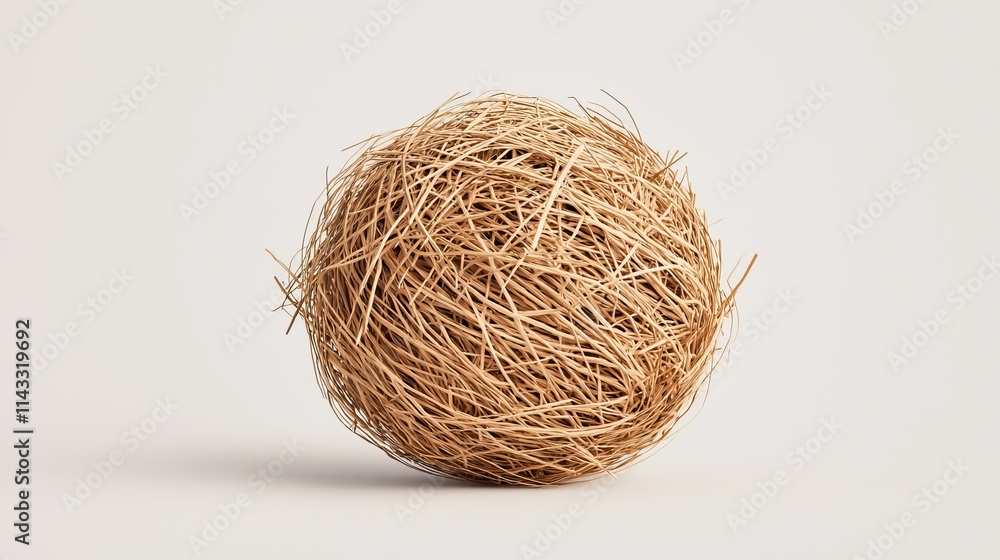 A single tumbleweed, detailed natural texture, dynamic perspective, high realism, isolated on white background A single tumbleweed, detailed natural texture, dynamic perspective, high realism, isolated on white background