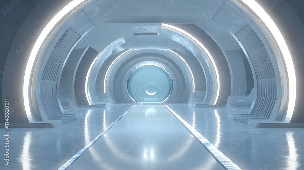An impressive futuristic sci-fi portal with metallic design, perfect for fantasy and science fiction themes High-quality digital artwork An impressive futuristic sci-fi portal with metallic design, perfect for fantasy and science fiction themes High-quality digital artwork