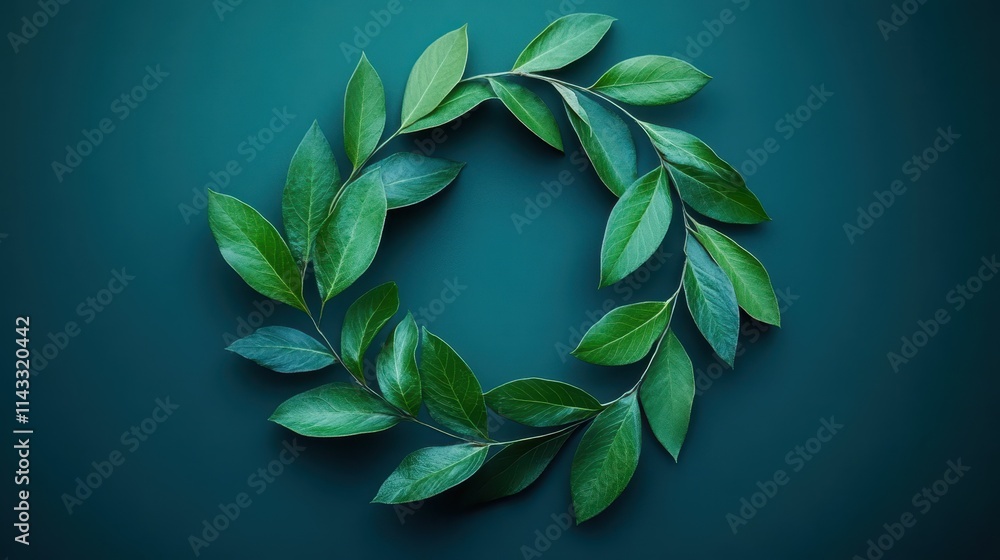 Wreath plant leaf. Wreath plant leaf.