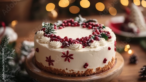 Wallpaper Mural Christmas day Christmas cake Torontodigital.ca