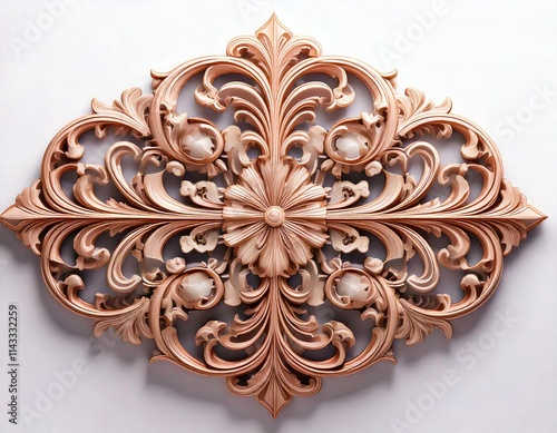 Ornate Carved Wood Panel photo