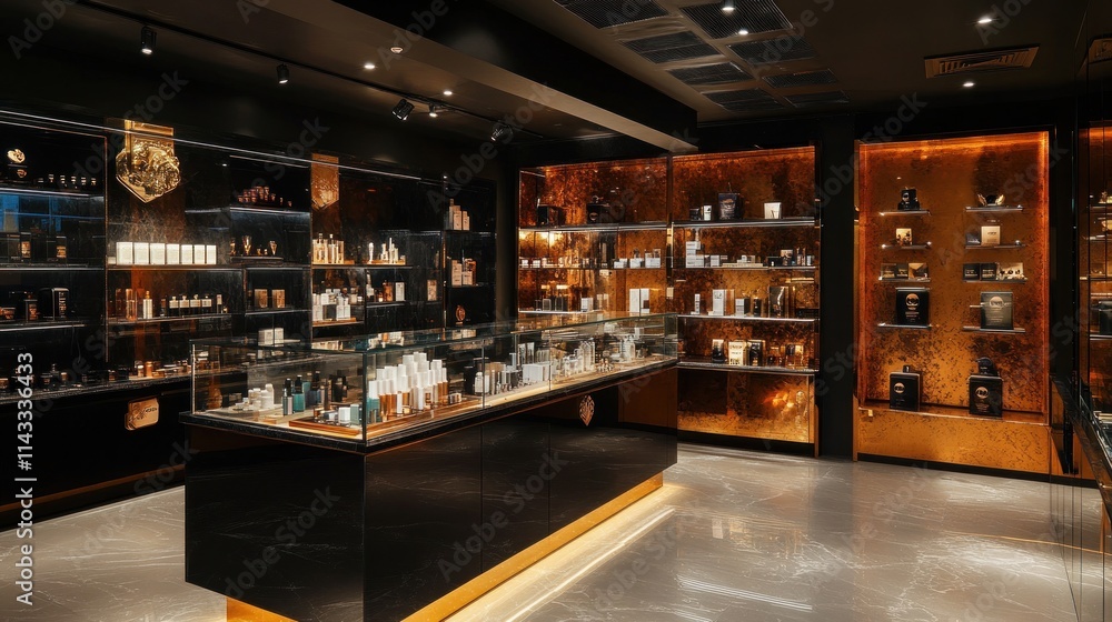 Fototapeta premium Luxurious Cosmetic Store Interior