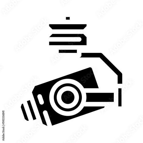 camera gimbal aerial vehicle glyph icon vector. camera gimbal aerial vehicle sign. isolated symbol illustration