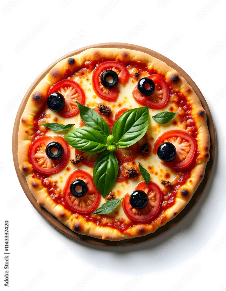 pizza isolated on white pizza isolated on white