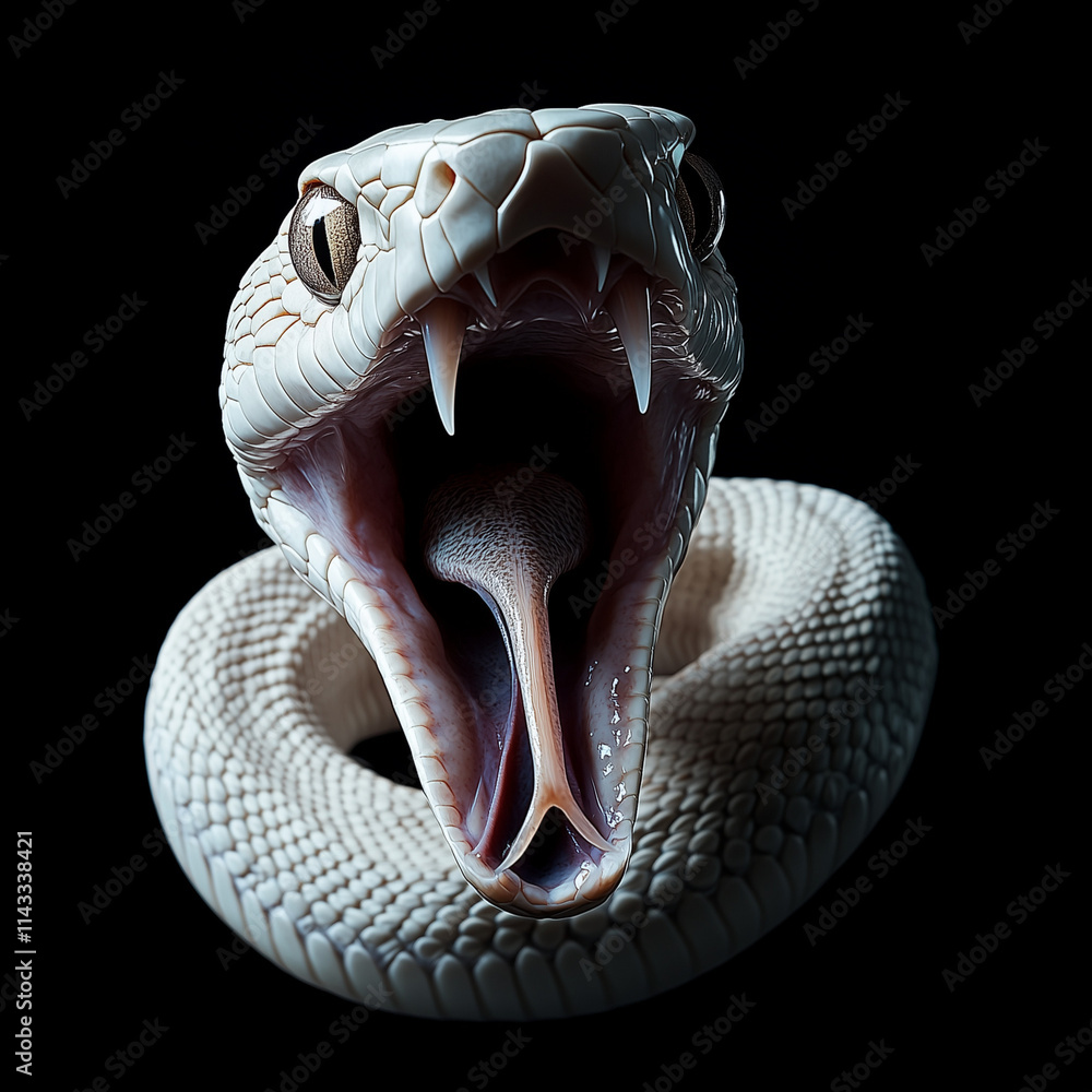 Fototapeta premium white snake