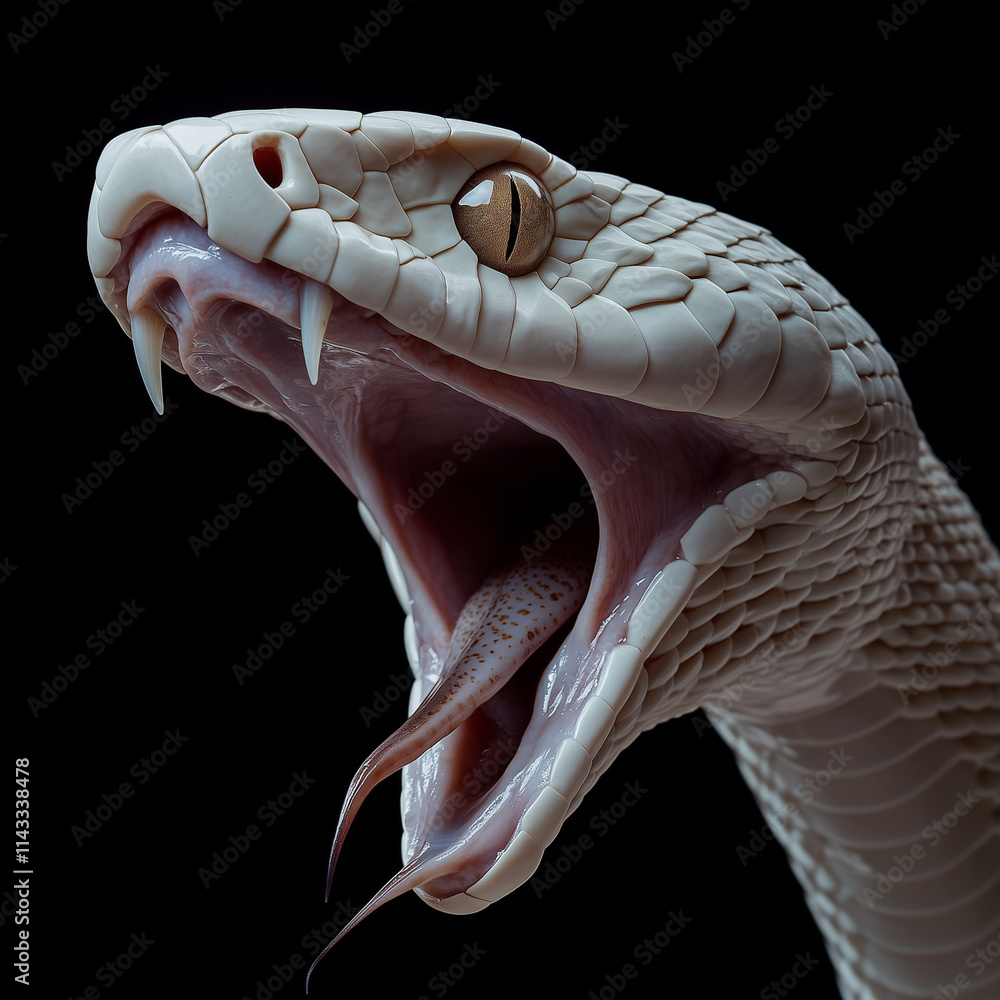 Fototapeta premium white snake