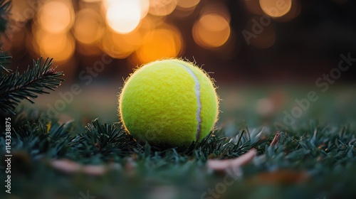 Balle de tennis de NoÃ«l photo