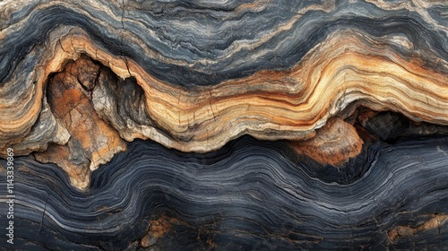 Wallpaper Mural Abstract Swirling Patterns In Stone Formation Torontodigital.ca