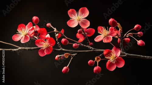 Chinese new year blossom flower plant. photo