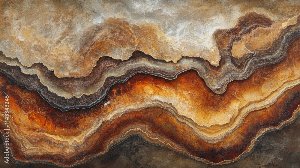 Abstract Earth Tones Layered Rock Formation Abstract Earth Tones Layered Rock Formation