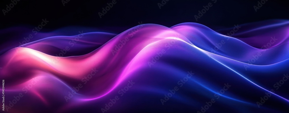Abstract Waves Background with Purple and Blue Tones Abstract Waves Background with Purple and Blue Tones