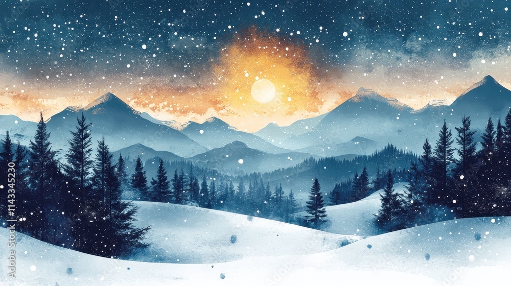 Fototapeta premium Pattern winter representation backgrounds.