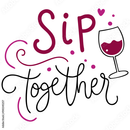 Enjoy romantic evening with wine and love, sip together!
