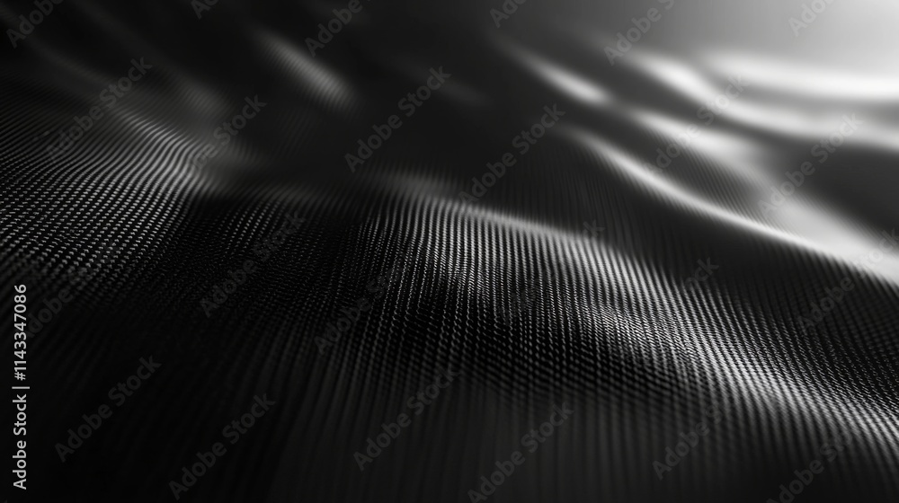 Abstract Black Textured Surface With Wave Pattern Abstract Black Textured Surface With Wave Pattern