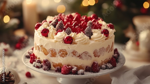 Wallpaper Mural Christmas day Christmas cake Torontodigital.ca
