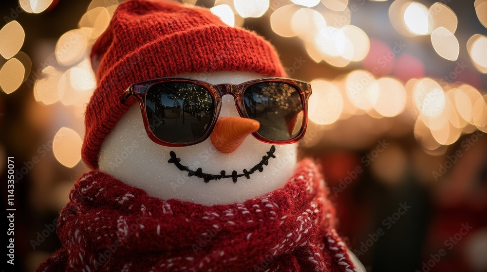 Cool Christmas Snowman in Sunglasses or Shades Cool Christmas Snowman in Sunglasses or Shades