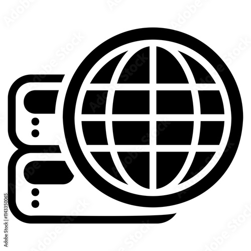 Domain black glyph icon