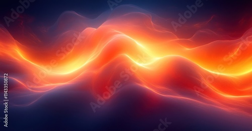 Wallpaper Mural Abstract Glowing Orange Arc Dark Background Fire Ring Gradients Texture Torontodigital.ca