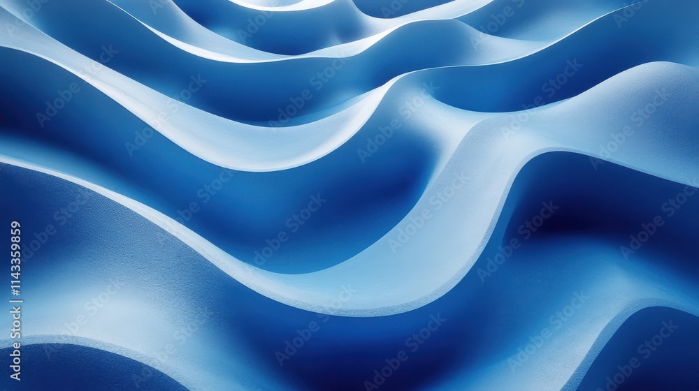 Obraz premium abstract 3d render blue modern background desig