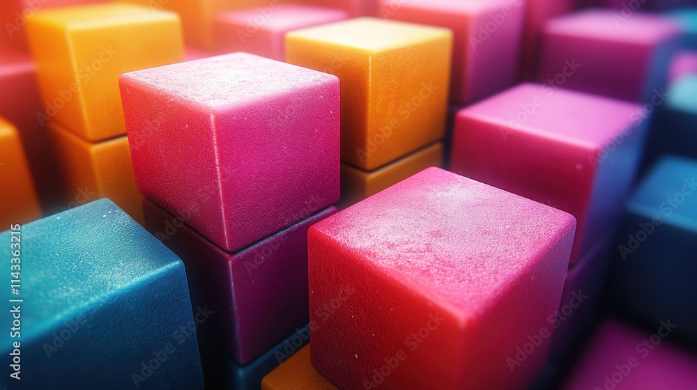 abstract 3d render geometric background with colorful cubes motion design animatio abstract 3d render geometric background with colorful cubes motion design animatio