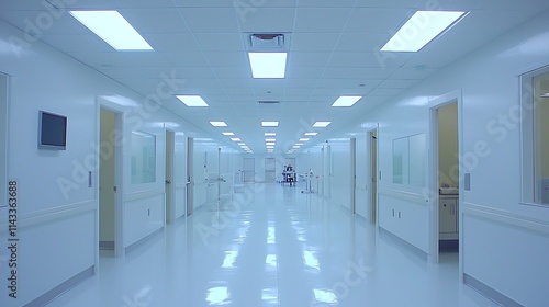 Sterile Corridor Interior Medical Facility Design