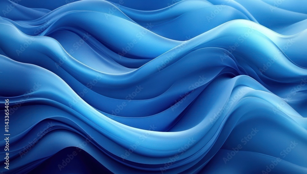 Abstract Art Fluid Blue Waves Digital Graphic Contemporary Design Aesthetic Illustration Abstract Art Fluid Blue Waves Digital Graphic Contemporary Design Aesthetic Illustration