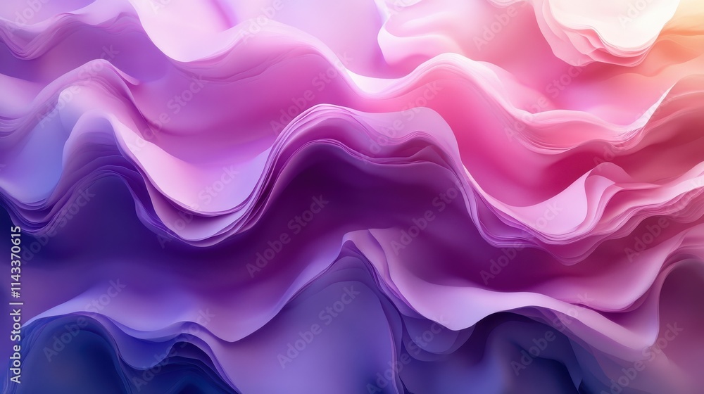 Obraz premium abstract 3d render motion design purple background seamless looped animatio