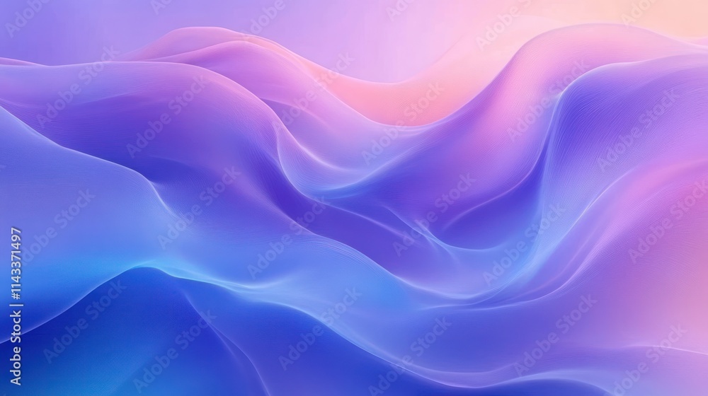 Calming Blue and Purple Waves Abstract Background Calming Blue and Purple Waves Abstract Background