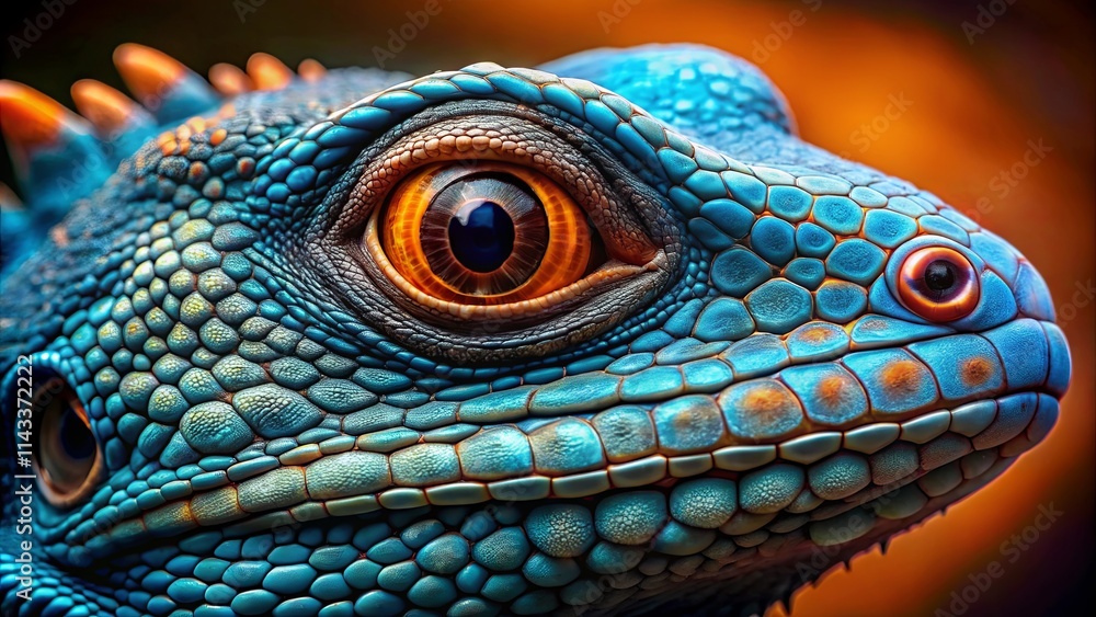 A Close-Up Portrait of a Lizard's Eye, Capturing the Intricate Detail of its Scaly Skin and Vibrant Coloration A Close-Up Portrait of a Lizard's Eye, Capturing the Intricate Detail of its Scaly Skin and Vibrant Coloration