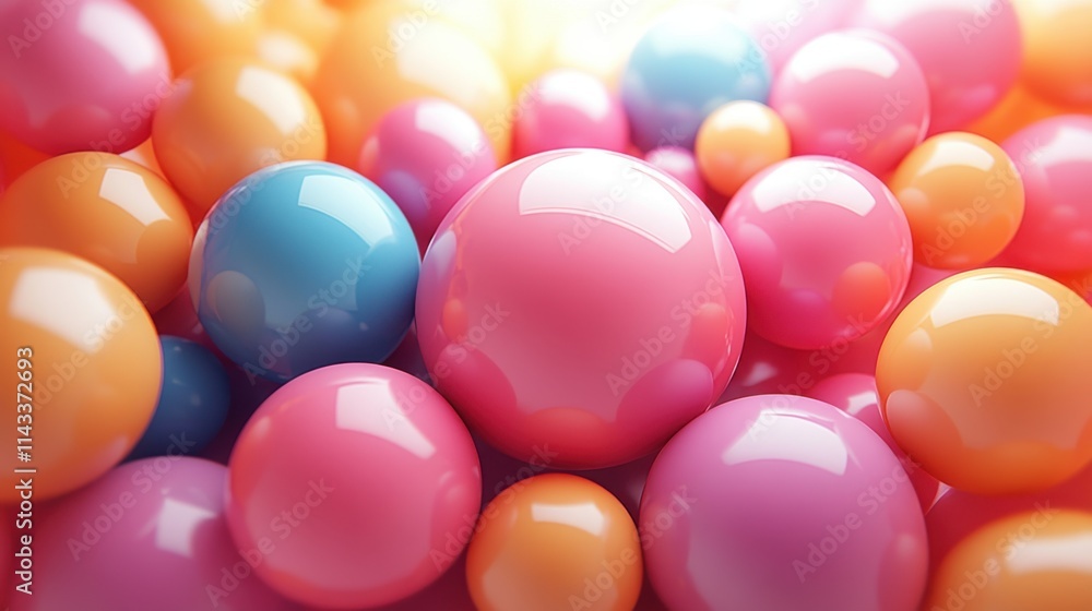abstract 3d render of composition with colorful spheres modern background desig abstract 3d render of composition with colorful spheres modern background desig