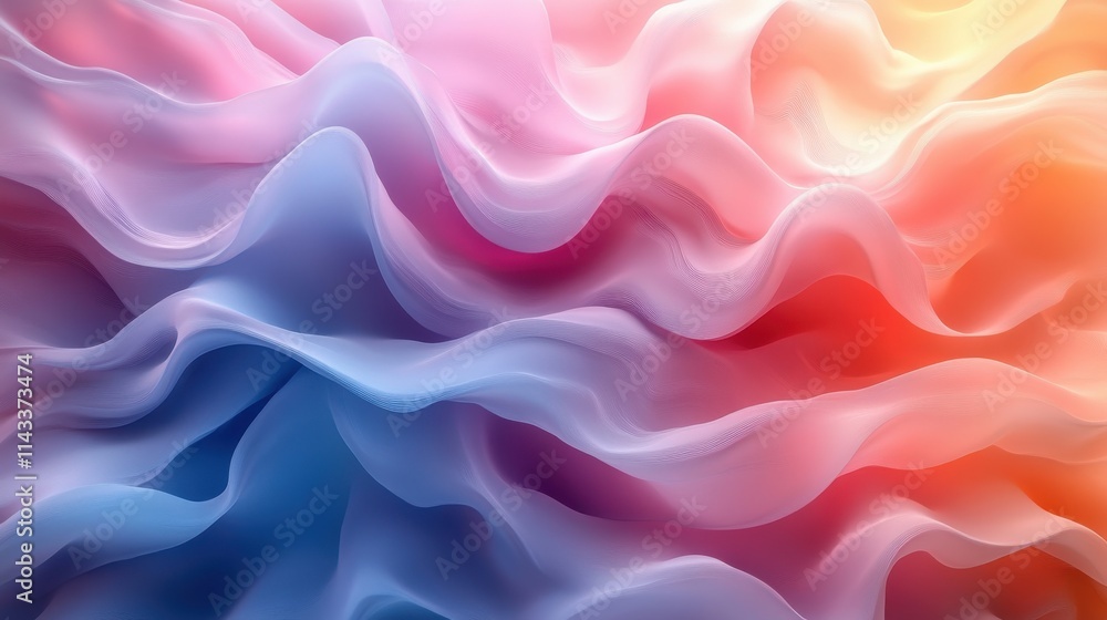 Obraz premium abstract 3d render pastel colored background desig