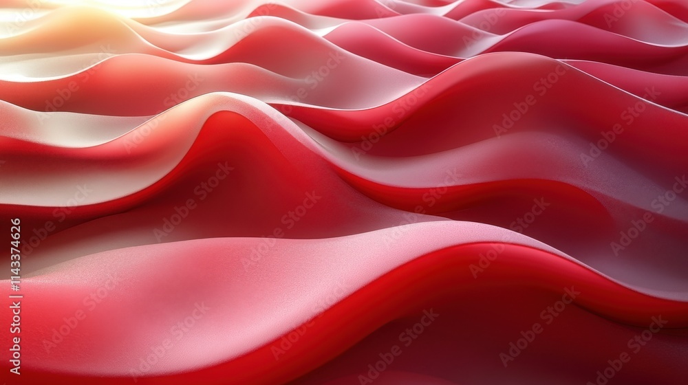 Fototapeta premium abstract 3d render red background design modern illustratio