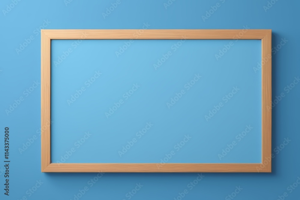 a close up of a picture frame on a blue wall a close up of a picture frame on a blue wall