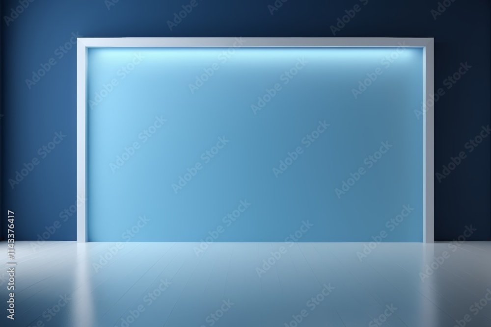 a close up of a white and blue wall with a light