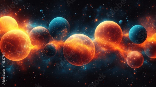 Wallpaper Mural abstract background design triangulated spheres modern pattern illustratio Torontodigital.ca