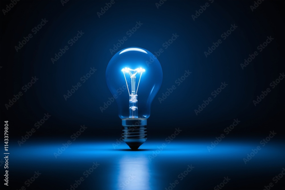 a close up of a light bulb with a blue background a close up of a light bulb with a blue background