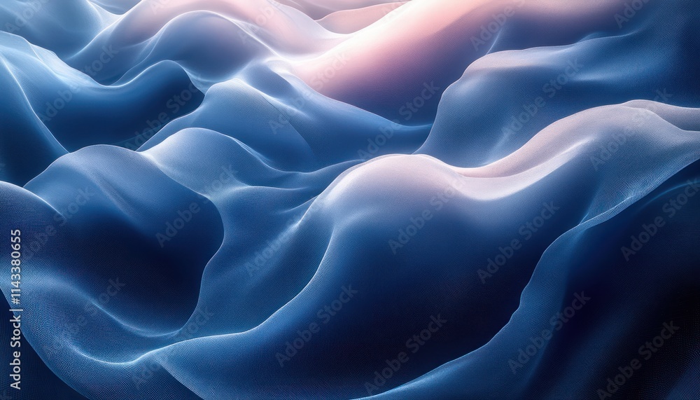 Obraz premium Vibrant Abstract Blue Background Fluid Art Design