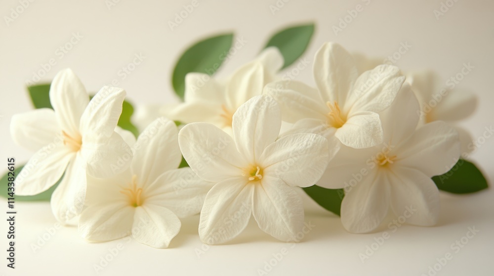 arabian jasmine flower close up stock image isolated on white background jasmine arabian jasmine flower close up stock image isolated on white background jasmine